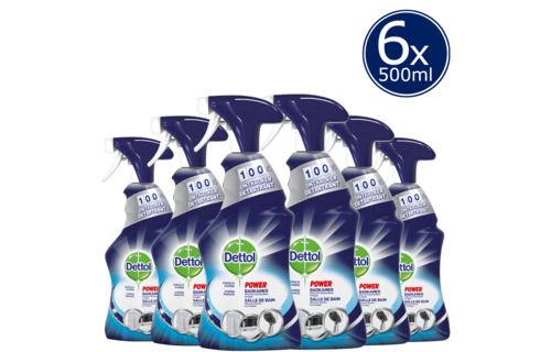 Dettol Allesreiniger Spray Power & Fresh - Badkamer - 500ml x6