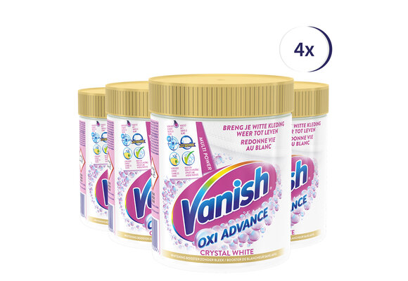 Vanish Oxi Advance Multi Power Crystal White Powder 470 gr x4