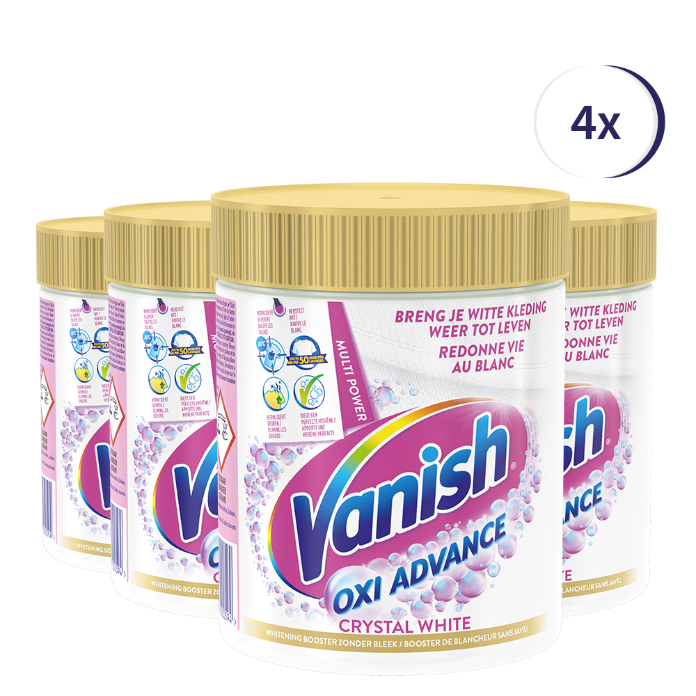 Vanish Oxi Advance Multi Power Crystal White Powder 470 gr x4