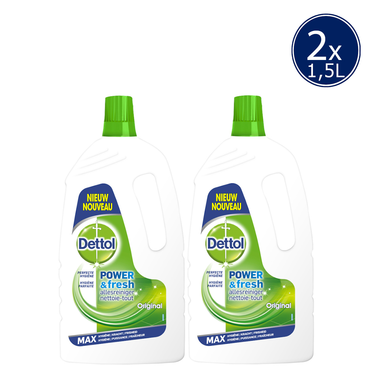 Dettol Allesreiniger Power & Fresh - Original - 1.5L x2
