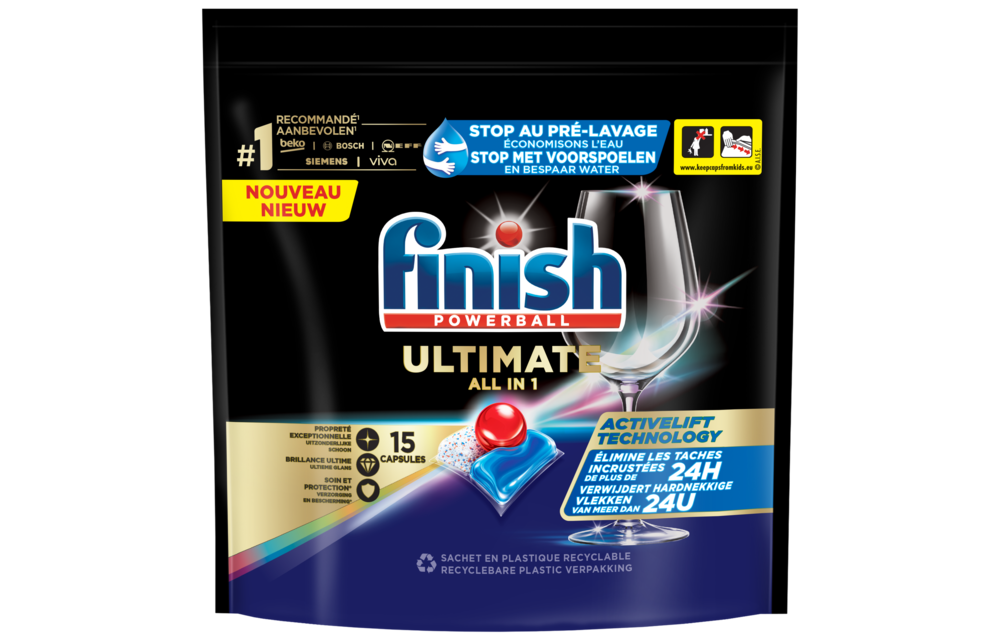 Finish Ultimate Regular Vaatwastabletten - 15 Stuks