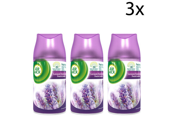 Air Wick Freshmatic Automatische Spray Luchtverfrisser - Paarse Lavendel - Navulling 250ml x3