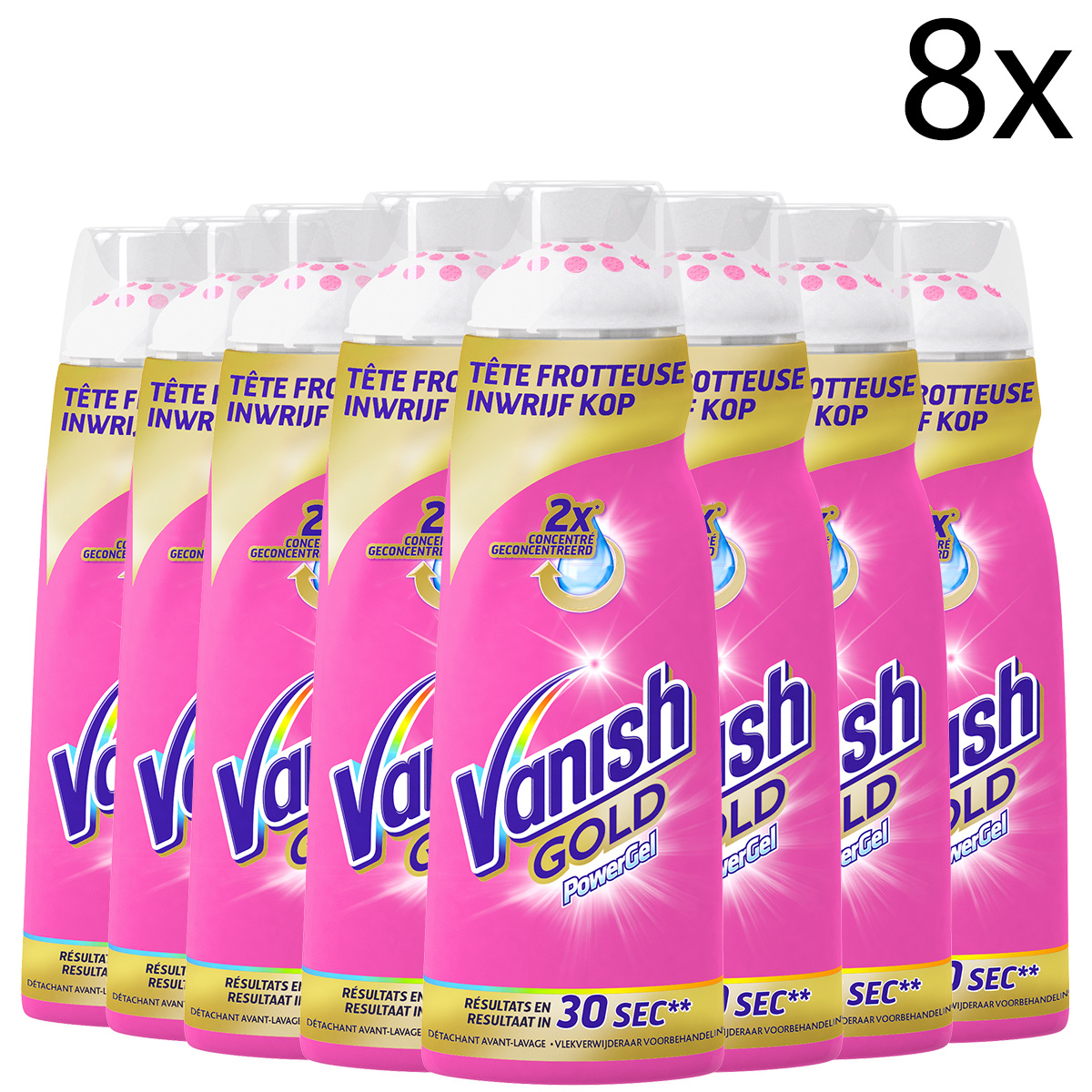 Vanish Oxi Action Powergel Vlekverwijderaar - 200ml x8