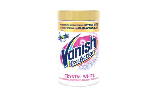 Vanish Oxi Action Crystal White Poeder - Voor Witte Was - 1,2kg x4