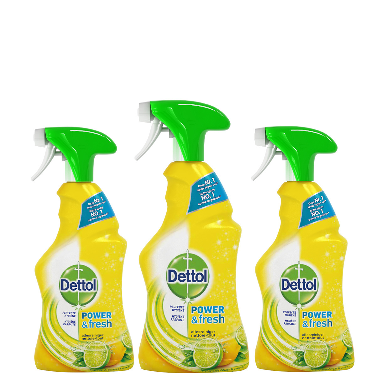 Dettol Allesreiniger Spray Power & Fresh - Citrus - 500ml x3