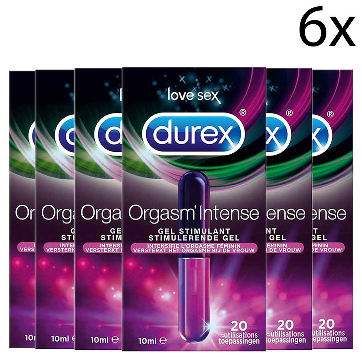 Durex Stimulerende Gel - Intense Orgasm 10ml x6