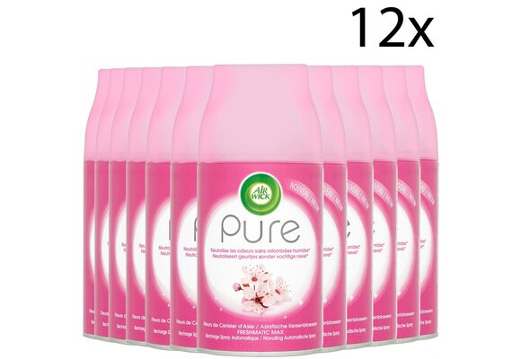 Air Wick Freshmatic Automatische Spray Luchtverfrisser - Pure Aziatische Kersenbloesem - Navulling 250ml x12