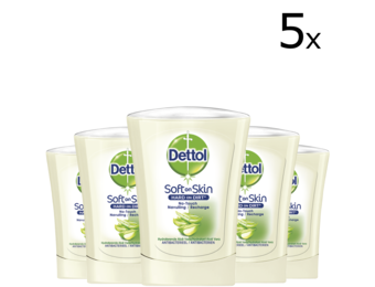 Dettol Handzeep No Touch Navulling - Aloe Vera - 250ml x5