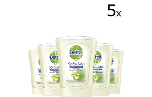 Dettol Handzeep No Touch Navulling - Aloe Vera - 250ml x5