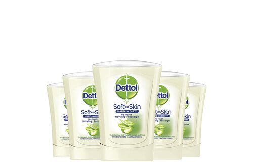 Dettol Handzeep No Touch Navulling - Aloe Vera - 250ml x5