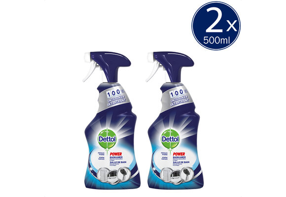 Dettol Allesreiniger Spray Power & Fresh - Badkamer - 500ml x2