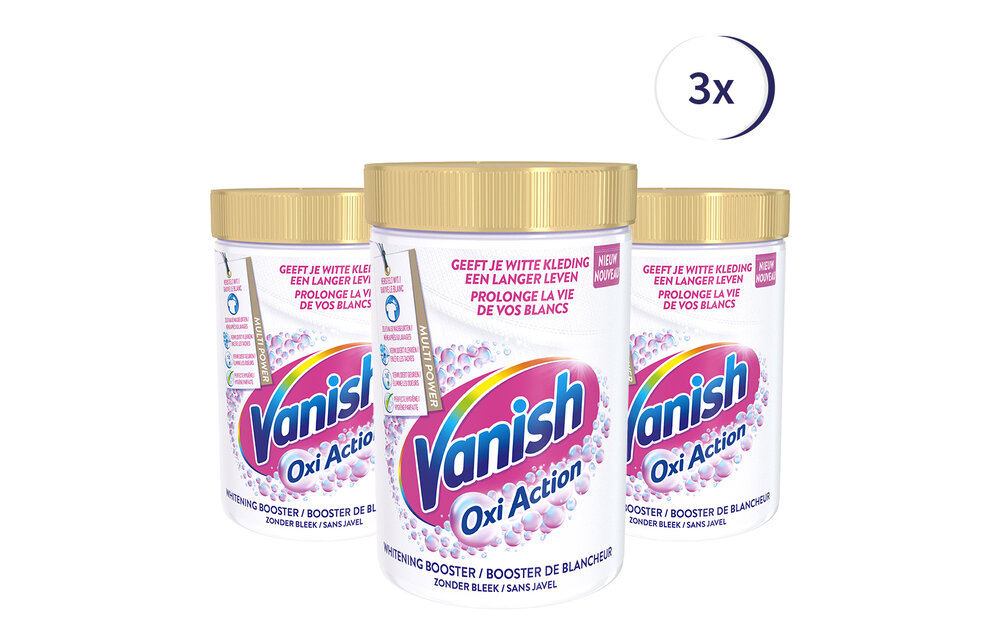 Vanish Oxi Action Whitening Booster Poeder - 710g x3