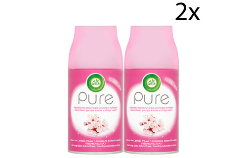 Air Wick Freshmatic Automatische Spray Luchtverfrisser - Pure Aziatische Kersenbloesem - Navulling 250ml x2
