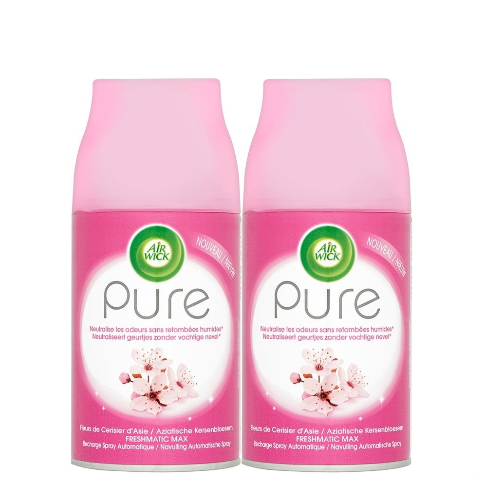 Air Wick Freshmatic Automatische Spray Luchtverfrisser - Pure Aziatische Kersenbloesem - Navulling 250ml x2