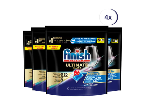 Finish Ultimate Regular Vaatwastabletten - 30 Stuks x4