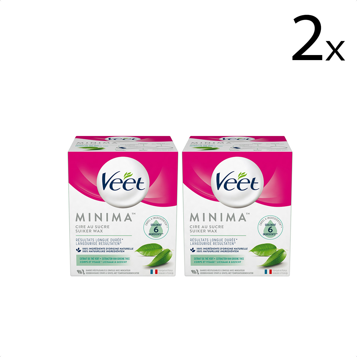 Veet Pot Oriëntaalse Wax Minima - Groene Thee