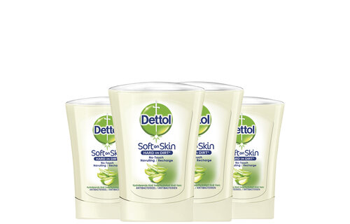 Dettol Handzeep No Touch Navulling - Aloe Vera - 250ml x4
