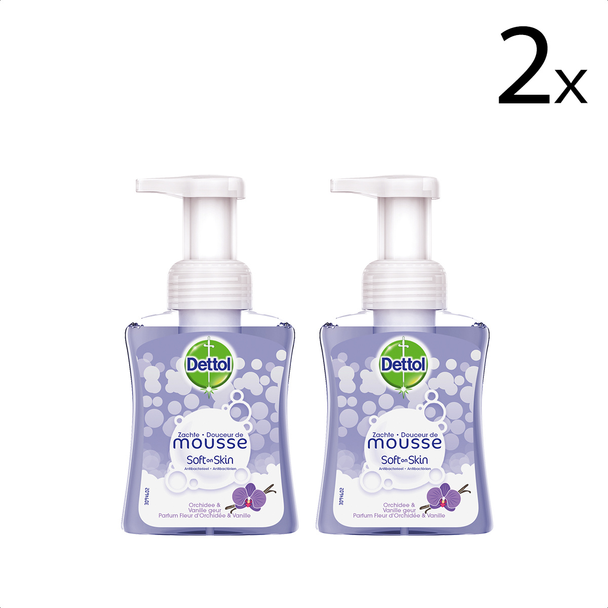 Handzeep Zachte Mousse - Orchidee Vanille - 250ml x2