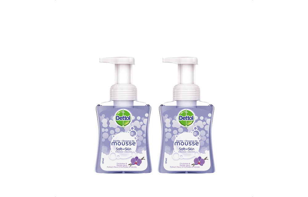 Handzeep Zachte Mousse - Orchidee Vanille - 250ml x2