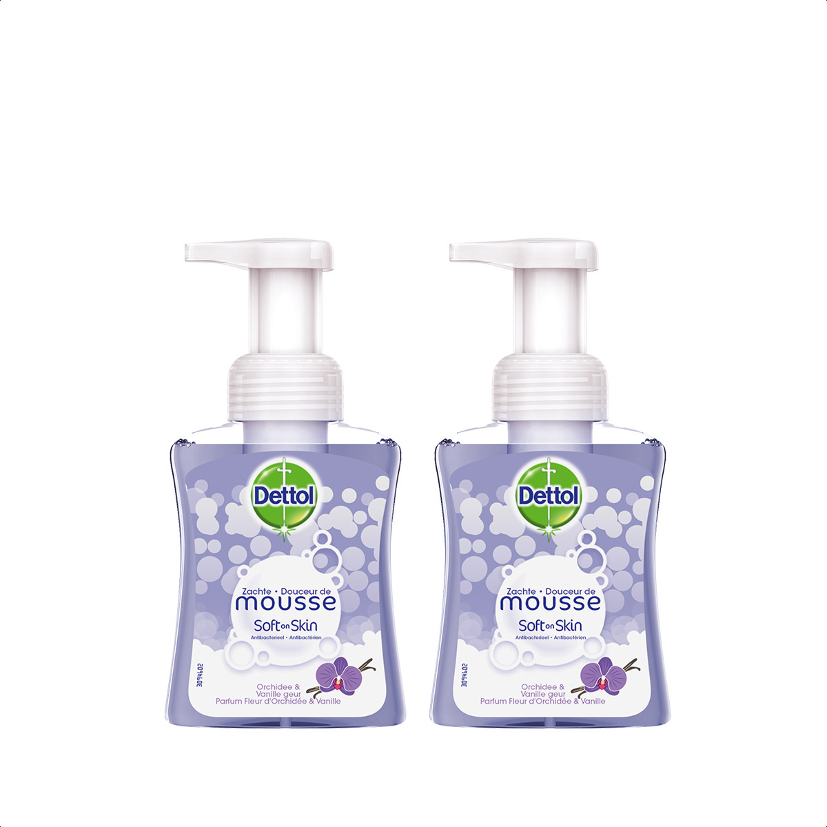 Handzeep Zachte Mousse - Orchidee Vanille - 250ml x2