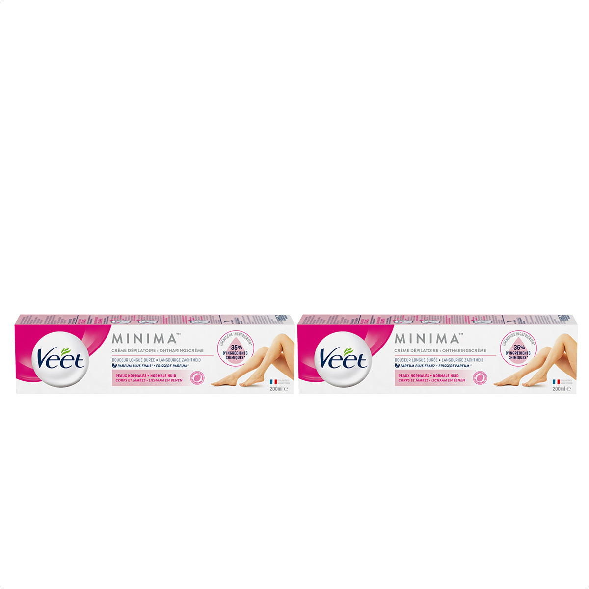 Veet Ontharingscreme - Normale Huid - Minima - 200ml x2