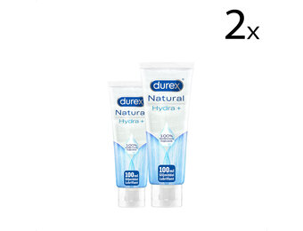 Durex Glijmiddel Natural - Hydraterend - 100% natuurlijk - 100ml x2