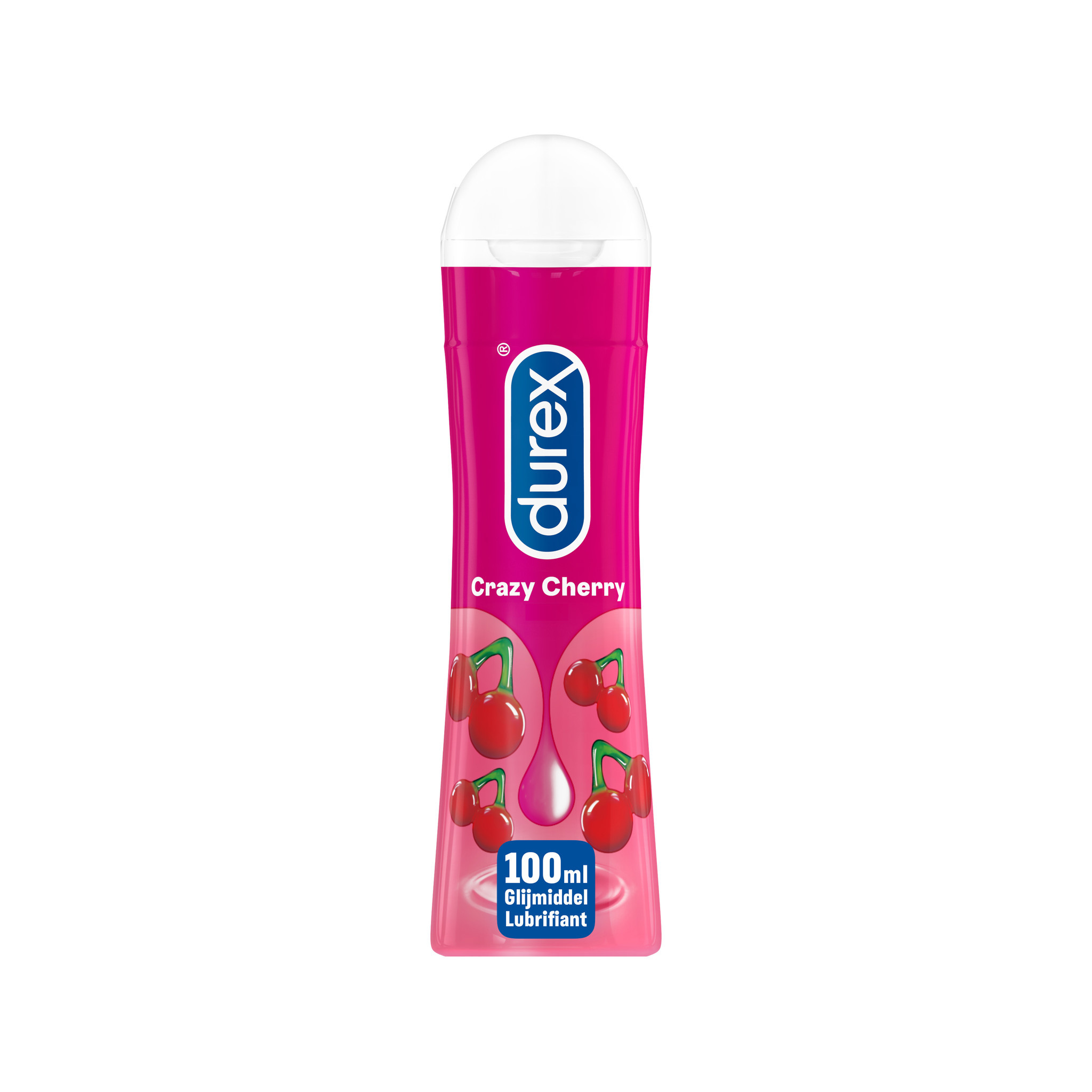 Durex Glijmiddel Crazy Cherry - Kers - waterbasis - 100ML x3