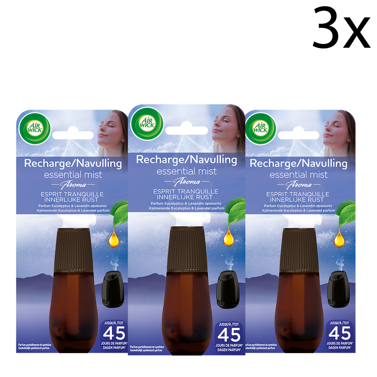 Airwick Automatische Geurverspreider - Innerlijke Rust - Navulling x3