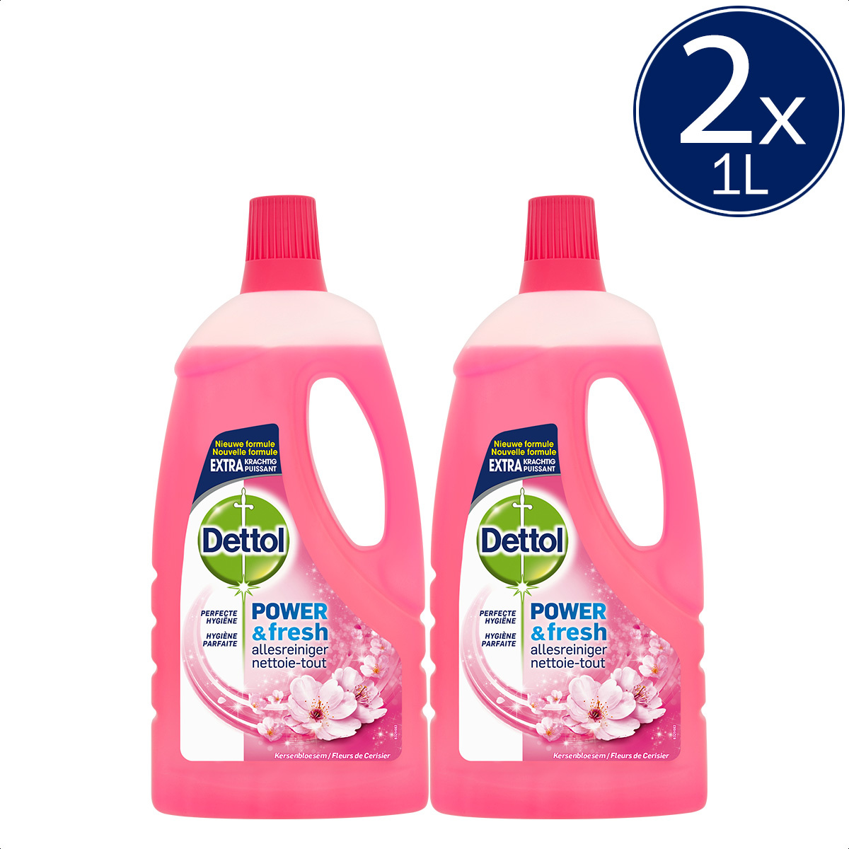 Dettol Allesreiniger Power & Fresh - Kersenbloesem - 1L x2