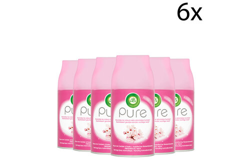 Air Wick Freshmatic Automatische Spray Luchtverfrisser - Pure Aziatische Kersenbloesem - Navulling 250ml x6