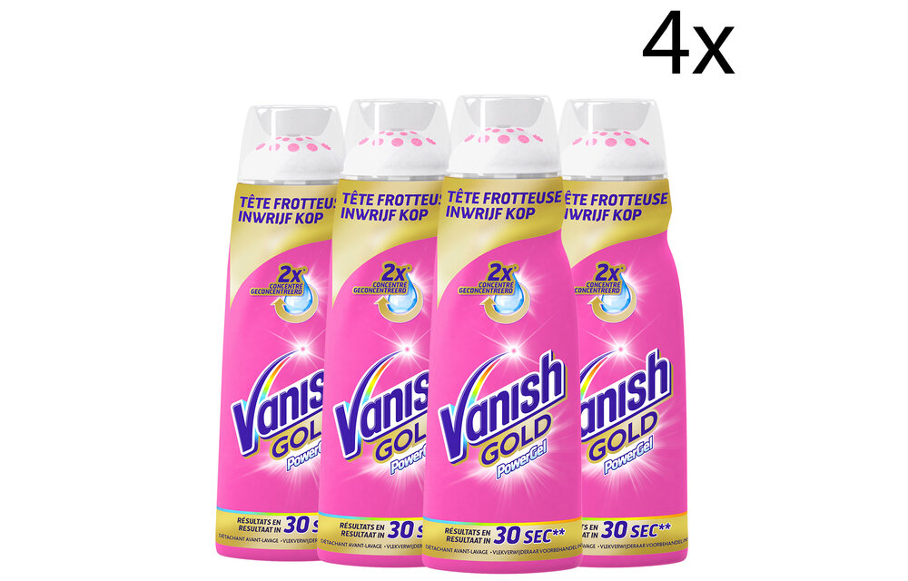 Vanish Oxi Action Powergel Vlekverwijderaar - 200ml x4