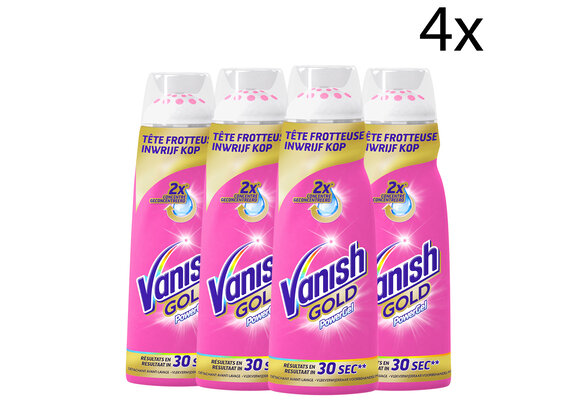 Vanish Oxi Action Gold Powergel Vlekverwijderaar - 200ml  x4