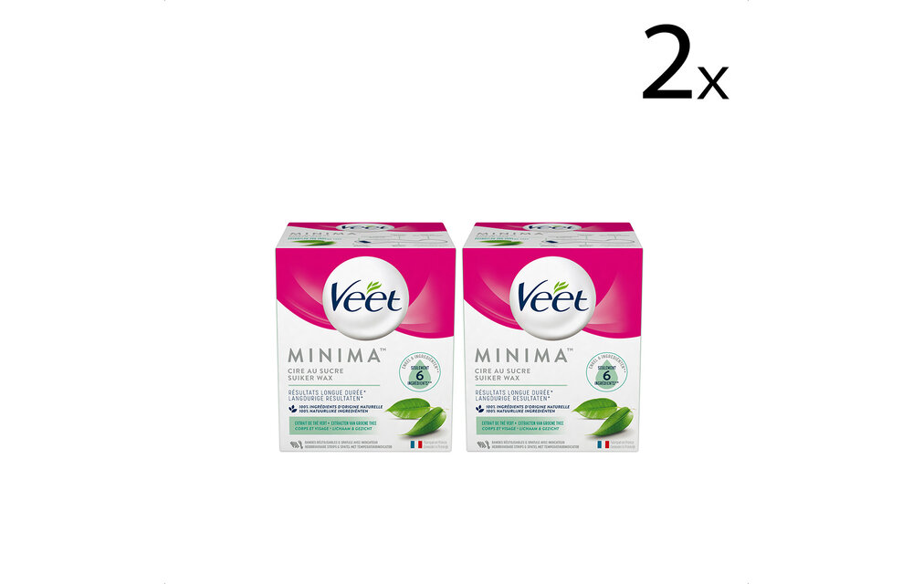 Veet Pot Oriëntaalse Wax Minima - Groene Thee x2