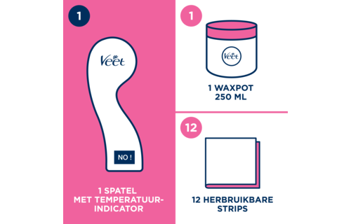 Veet Pot Oriëntaalse Wax Minima - Groene Thee x2