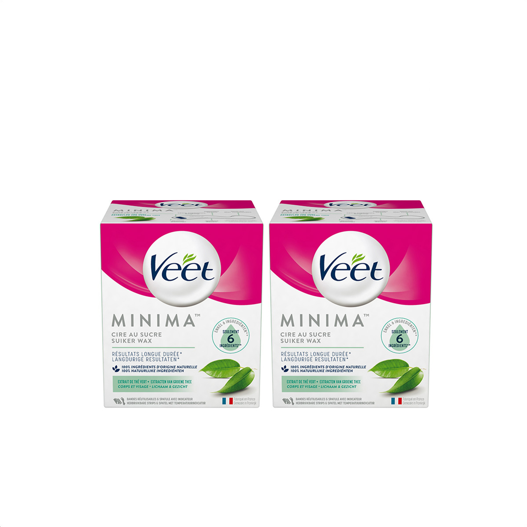 Veet Pot Oriëntaalse Wax Minima - Groene Thee x2