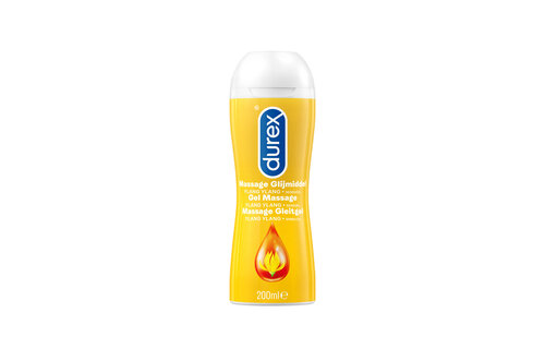 Durex Massage Olie en Glijmiddel 2-in-1 - Sensual met Ylang Ylang - 200ml x6