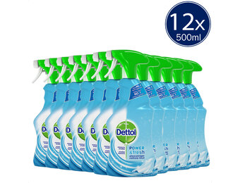 Dettol Allesreiniger Spray Power & Fresh - Katoenfris - 500ml x12