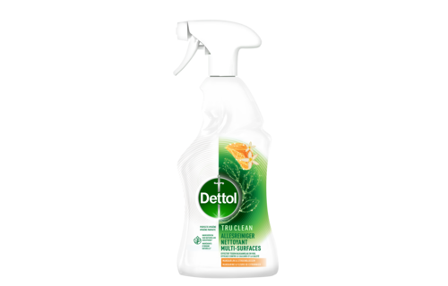 Dettol Allesreiniger Spray - Mandarijn & Citroenbloesem - 100% ingrediënten van natuurlijke oorsprong - 500 ml x4