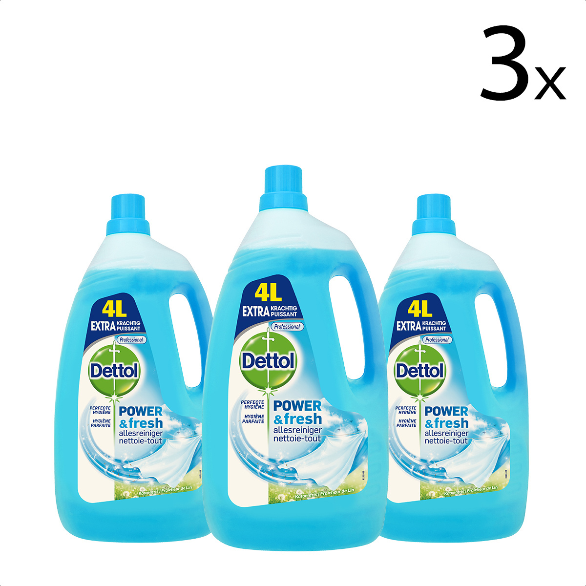 Dettol Allesreiniger Katoenfris - 4L x3
