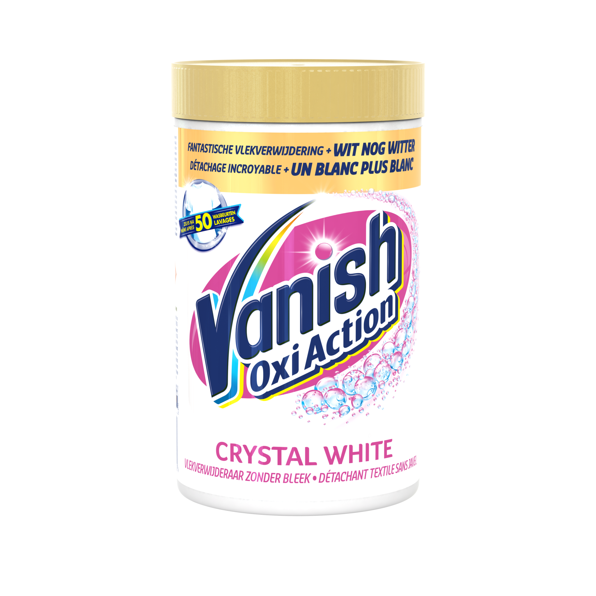 Vanish Oxi Action Crystal White Poeder - Voor Witte Was - 1,2kg