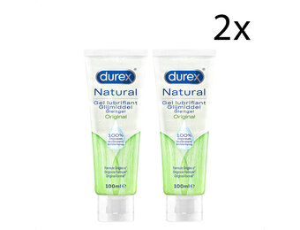 Durex Glijmiddel Natural - 100% natuurlijk - 100 ml x2