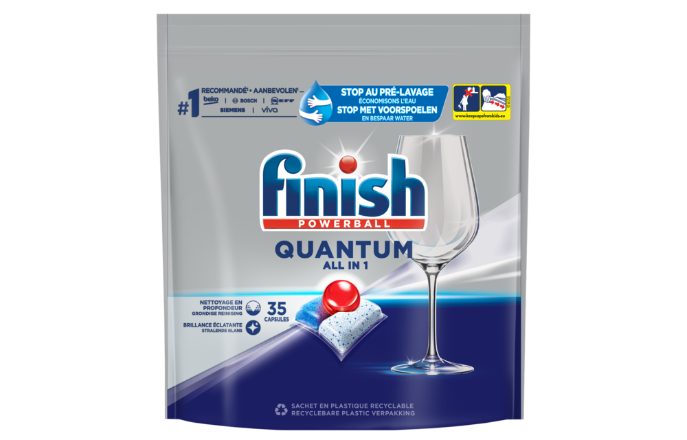 Finish Quantum Regular All in 1 Vaatwastabletten - 35 Stuks x3