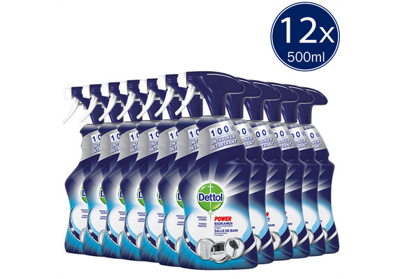Dettol Allesreiniger Spray Power &amp; Fresh - Badkamer - 500ml x12