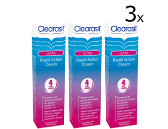Clearasil Behandelingscreme Ultra Rapid Action Cream 15ml x3