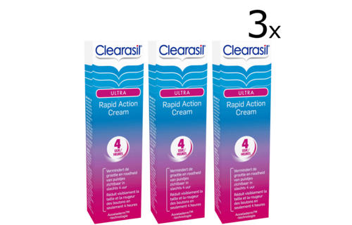 Clearasil Behandelingscreme Ultra Rapid Action Cream 15ml x3