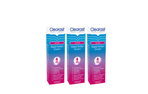 Clearasil Behandelingscreme Ultra Rapid Action Cream 15ml x3