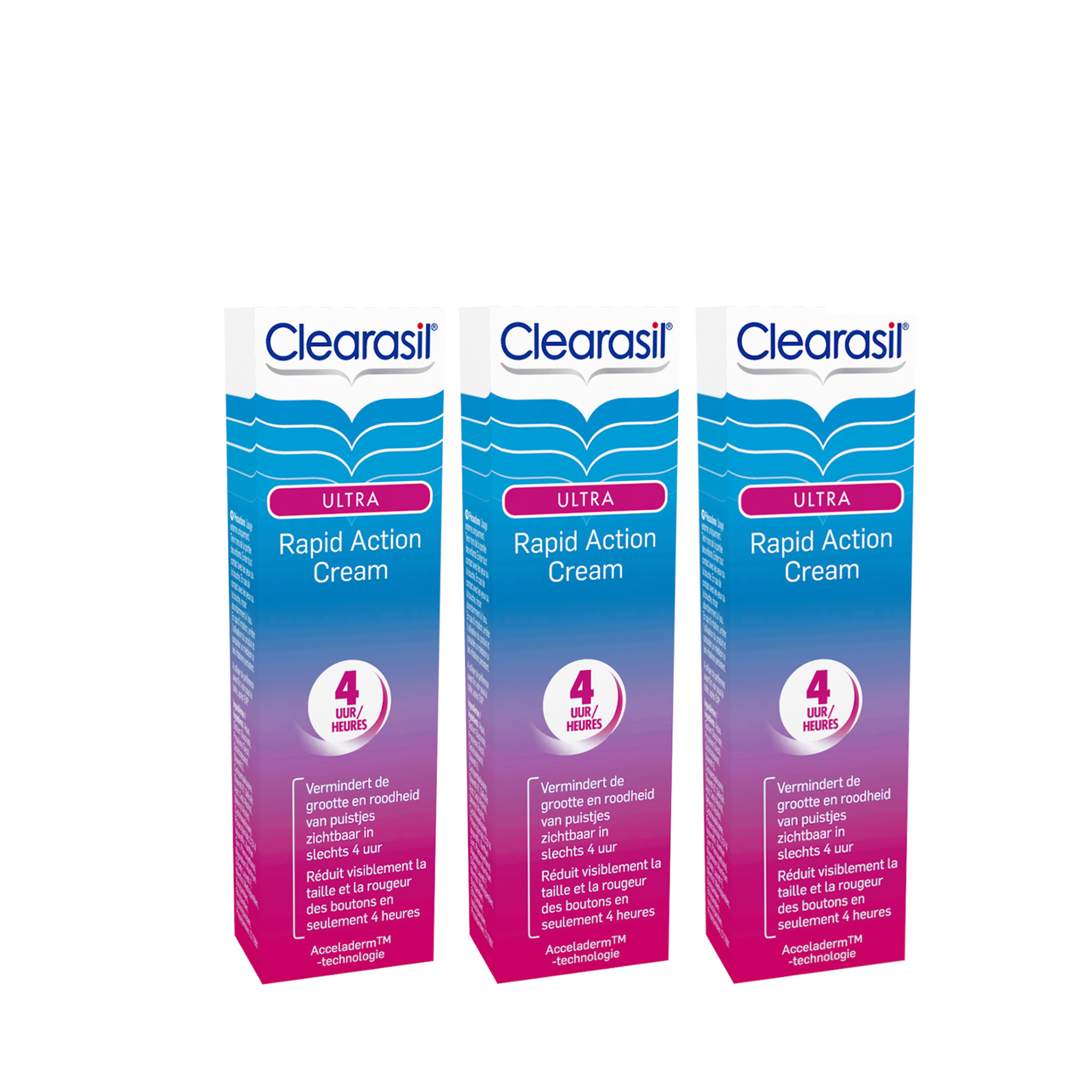 Clearasil Behandelingscreme Ultra Rapid Action Cream 15ml x3
