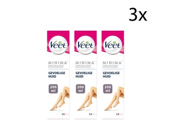 Veet Ontharingscreme - Gevoelige Huid - Minima - 200ml x3