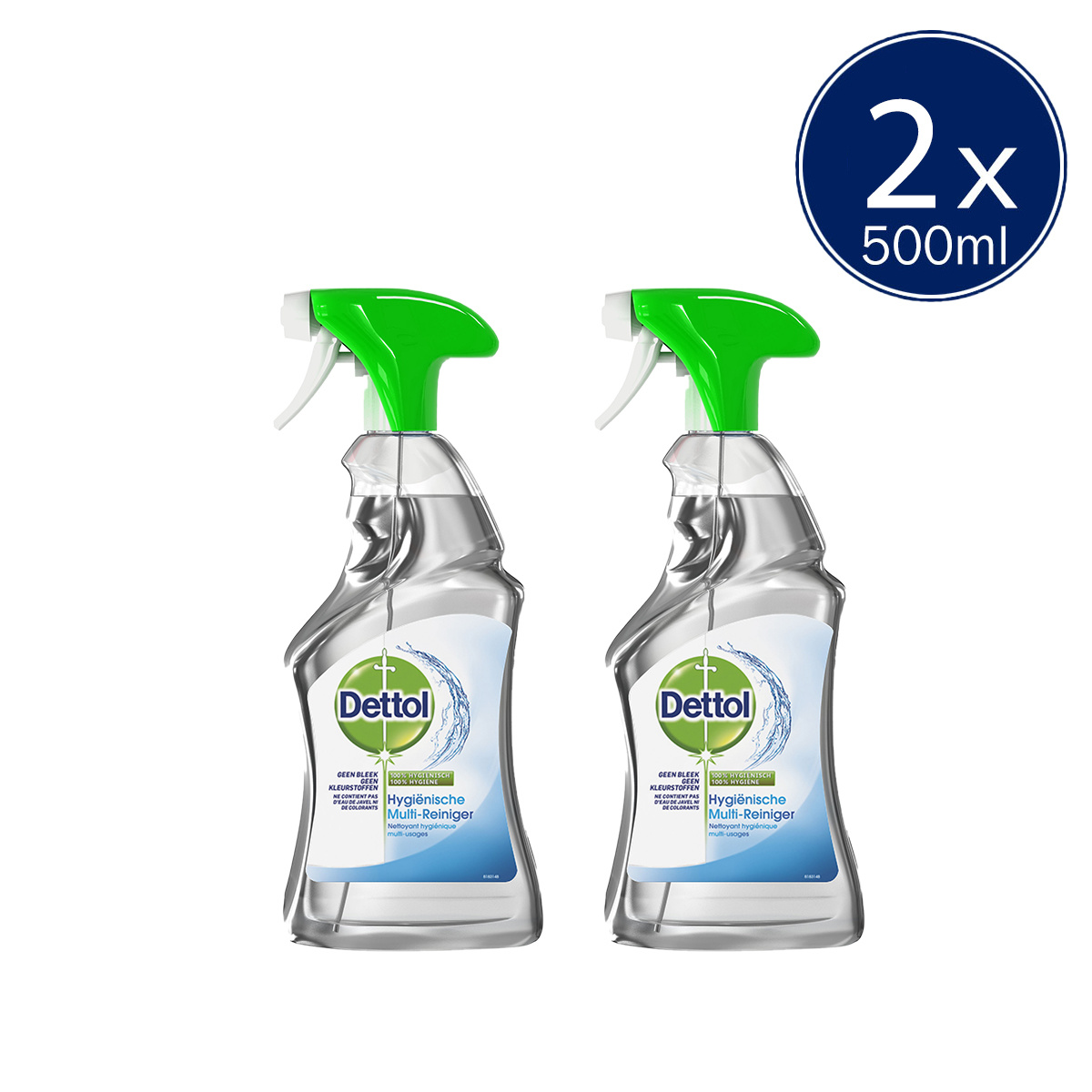 Dettol Allesreiniger Spray Power & Fresh - Multireiniger - 500ml x2