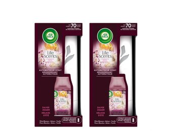 Air Wick Freshmatic Automatische Spray Luchtverfrisser - Life Scents Zalige Zomer - Starterkit 250ml x2